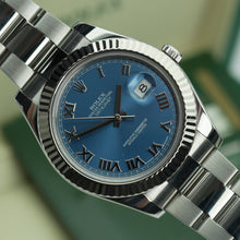 Rolex Datejust II 41mm Blue Azurro Roman Numeral Dial Box and Papers - Certified Watches Rolex Datejust II 41mm Blue Azurro Roman Numeral Dial Box and Papers Certified Watches