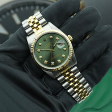 Rolex Datejust 36mm 16233 Custom Olive Green Diamond Dial Box and Papers - Certified Watches Rolex Datejust 36mm 16233 Custom Olive Green Diamond Dial Box and Papers Certified Watches