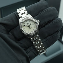 TAG HEUER Aquaracer 27mm WBD1415 Mother of Pearl Dial Diamond Bezel Box and Warranty - Certified Watches TAG HEUER Aquaracer 27mm WBD1415 Mother of Pearl Dial Diamond Bezel Box and Warranty Certified Watches