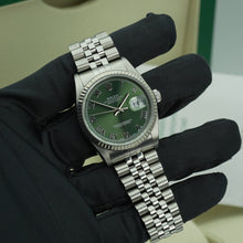 Rolex Datejust 36mm 16234 Olive Roman Numeral Dial Box and Papers - Certified Watches Mens Rolex Datejust 36mm 16234 Olive Roman Numeral Dial Box and Papers Certified Watches