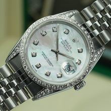 Rolex Datejust 36mm 16234 Mother Of Pearl Dial Diamond Bezel and Shoulders Box and Warranty - Certified Watches Mens Rolex Datejust 36mm 16234 Mother Of Pearl Dial Diamond Bezel and Shoulders Box and Warranty Certified Watches