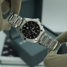 TAG HEUER Aquaracer Alarm 41mm WAY111Z Black Dial Box and Papers - Certified Watches Mens TAG HEUER Aquaracer Alarm 41mm WAY111Z Black Dial Box and Papers Certified Watches