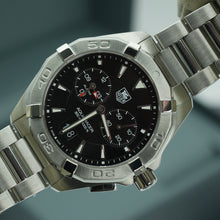 TAG HEUER Aquaracer Alarm 41mm WAY111Z Black Dial Box and Papers - Certified Watches Mens TAG HEUER Aquaracer Alarm 41mm WAY111Z Black Dial Box and Papers Certified Watches