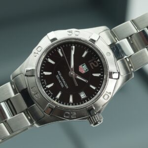 TAG HEUER Aquaracer 27mm WAF1410 Black Dial Box and Warranty