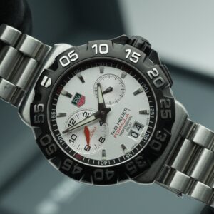 TAG HEUER Formula 1 Alarm 41mm WAH111B Silver Dial Box and Papers