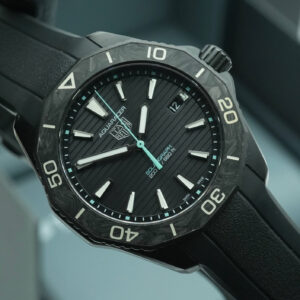 TAG HEUER Aquaracer Solargraph 40mm WBP1112 Black Dial Box and Papers