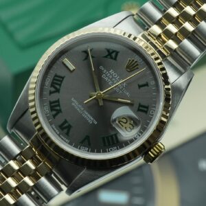 Rolex Datejust 36mm 16233 Custom Wimbledon Grey Dial Box and Papers