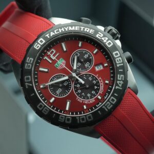 TAG HEUER Formula 1 Chronograph 43mm CAZ101AN Red Dial Box and Papers